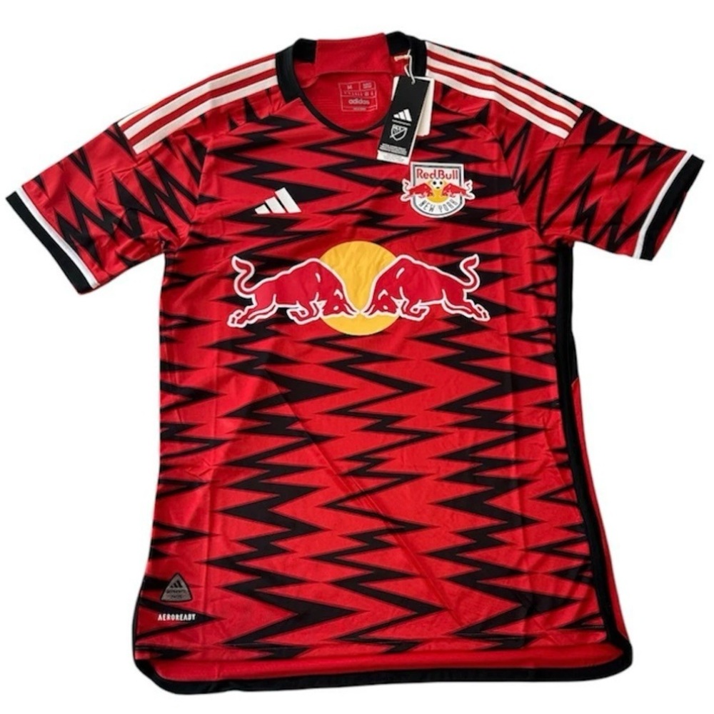 adidas New York Red Bulls 2024/25 Authentic Home Jersey HZ6202 Men Size XL Slim